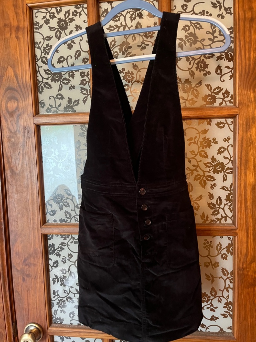 Free People Black Corduroy Dress